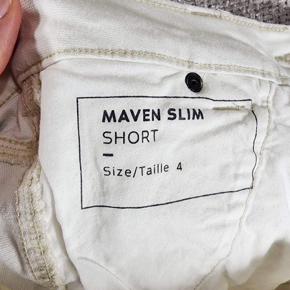 Dovetail Workwear Maven Slim Carpenter Shorts Womens 4 White Canvas 29x11 - Picture 12 of 13